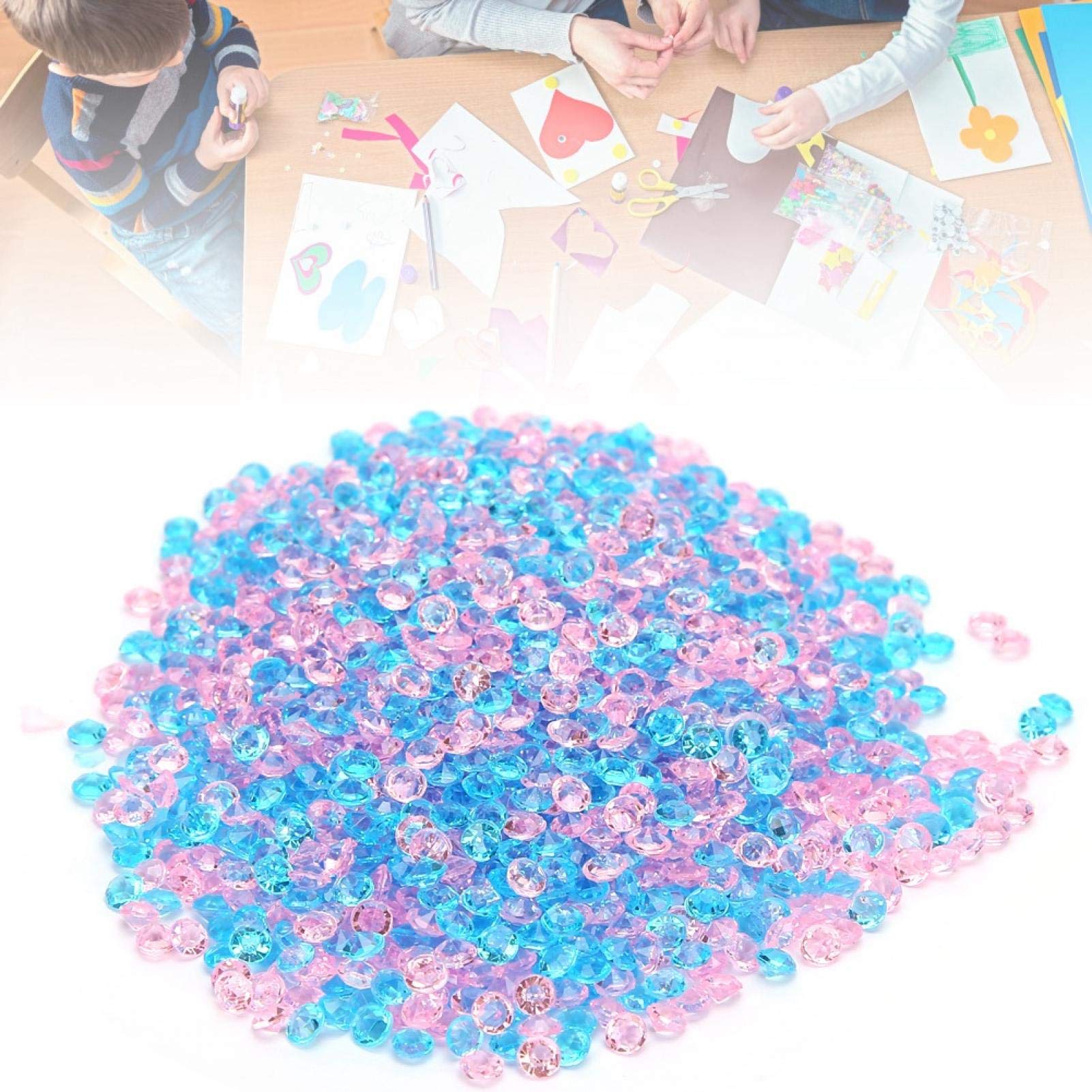 Premium Acrylic Confetti Crystals for Wedding, Bridal Shower & Birthday Party Decorations - Elegant Table Scatter for Special Events & Celebrations
