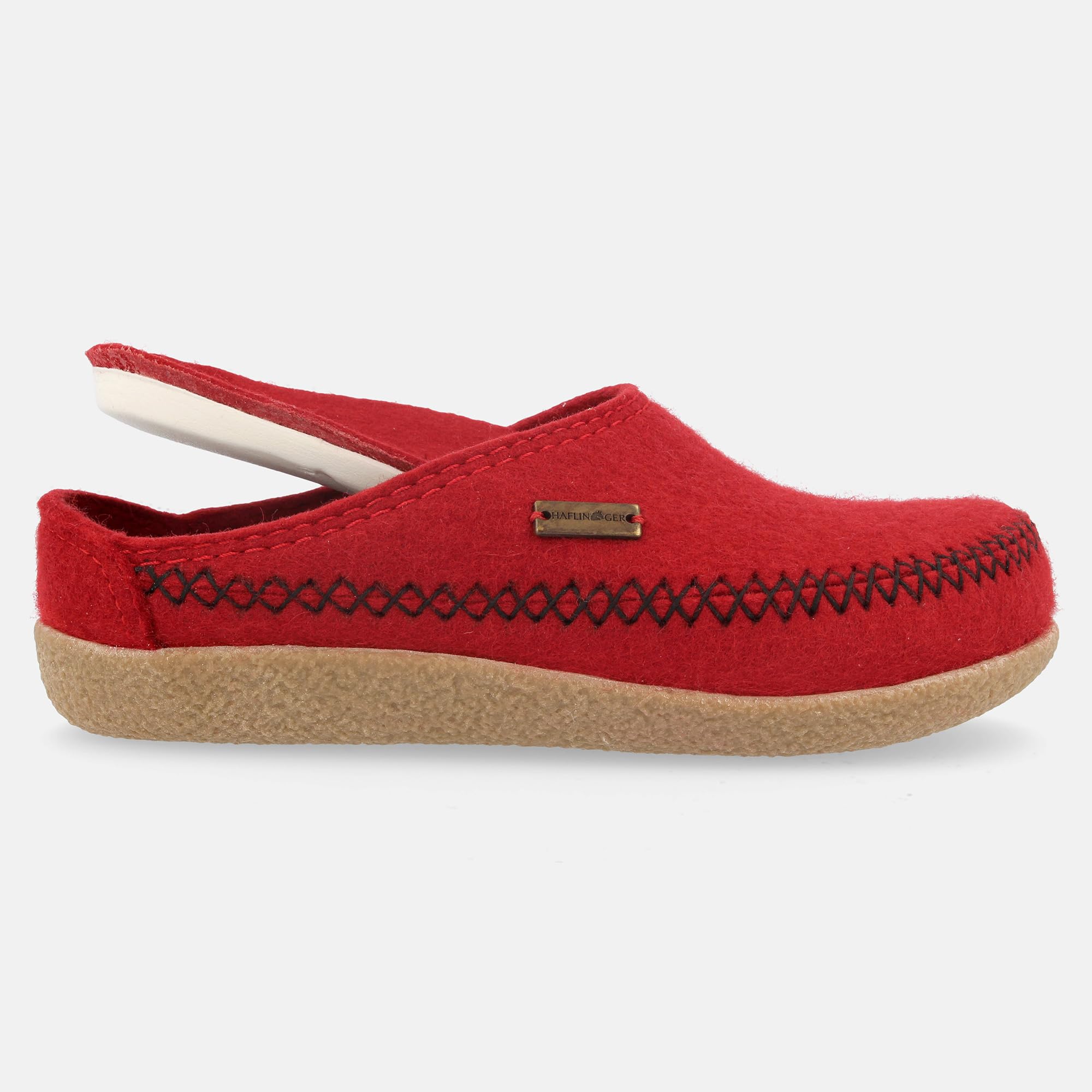 HAFLINGER Unisex Fletcher Credo Clog Slippers - Comfortable Wool Felt House Shoes for Men & Women - Perfect for Indoor, Spa, and Relaxation at Home