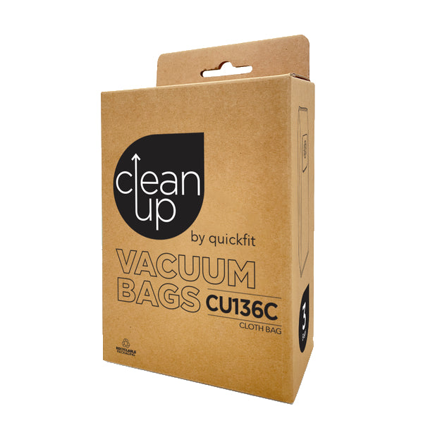 Quickfit CleanUp Bag CU136C - Durable Trash Bags for Home, Office & Outdoor Use - Heavy-Duty Waste Disposal Solution