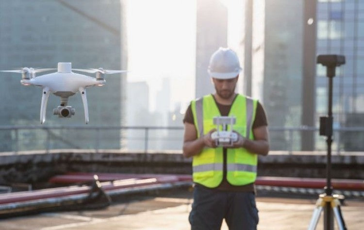 DJI Phantom 4 RTK Drone with D-RTK 2 Mobile Station Combo | High-Precision Mapping & Surveying | Enterprise Shield Protection | Ideal for Construction, Agriculture & Land Surveying