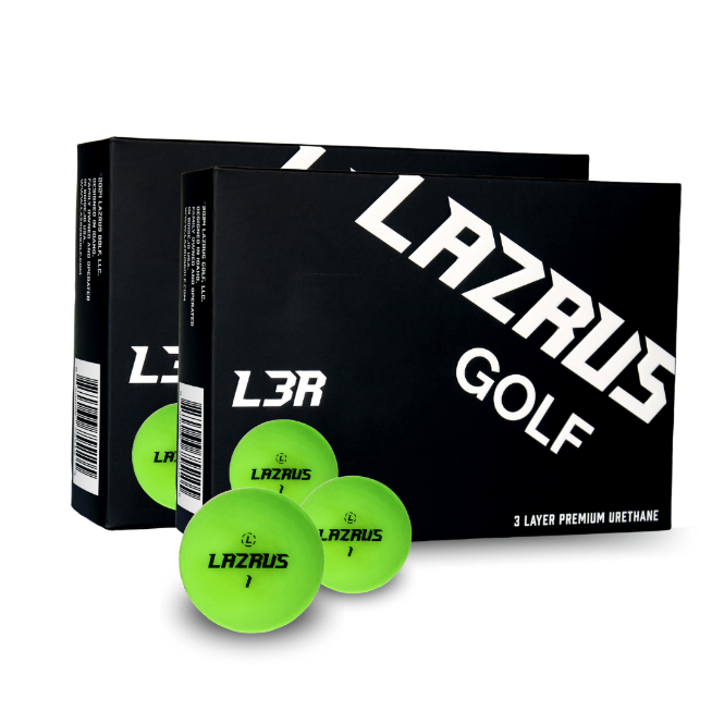 Lazrus L3R Premium 3-Piece Urethane Golf Balls for Men & Women - High Performance, Soft Feel, Long Distance - Perfect for Tournament Play & Practice Rounds