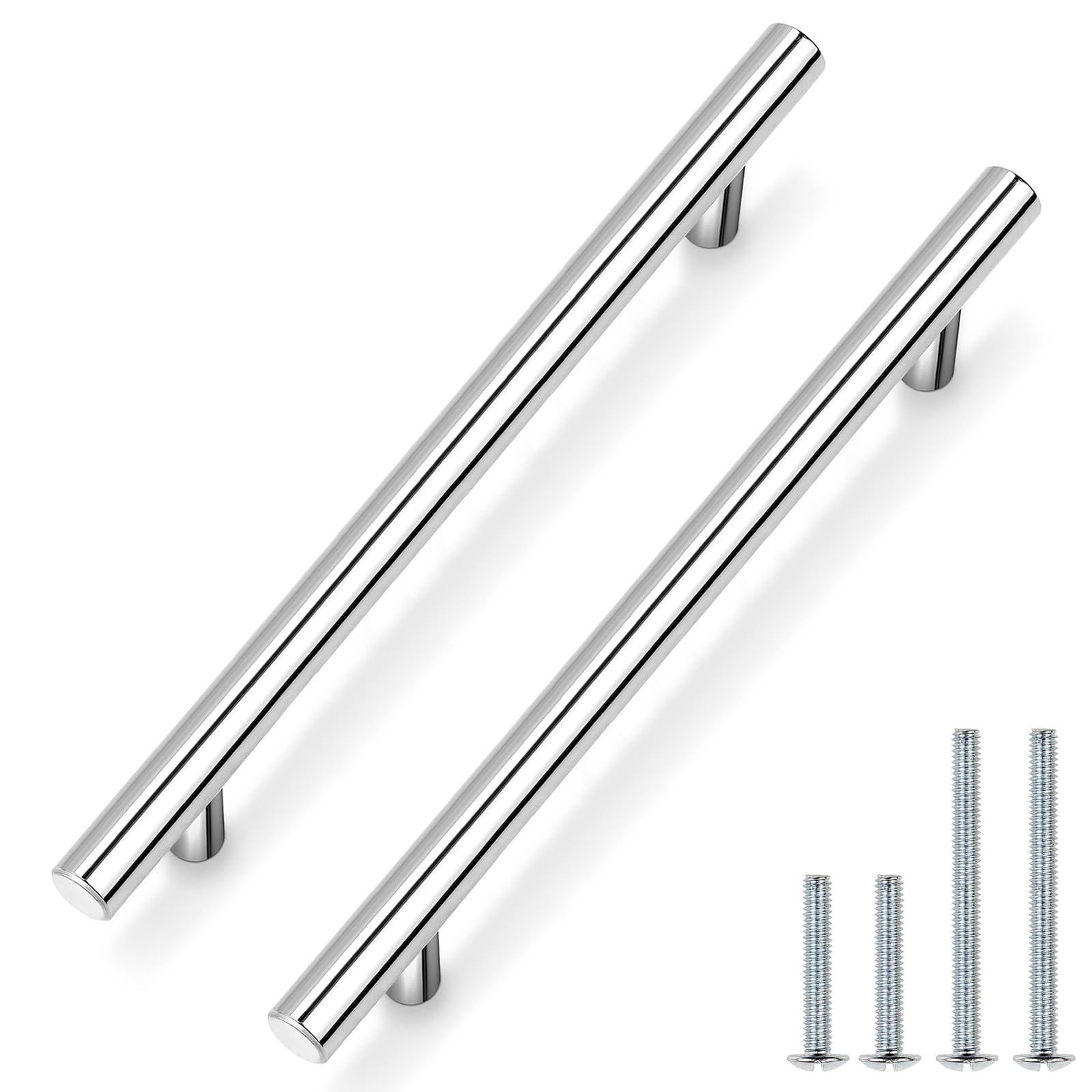 Polished Chrome Cabinet Handles 7.5