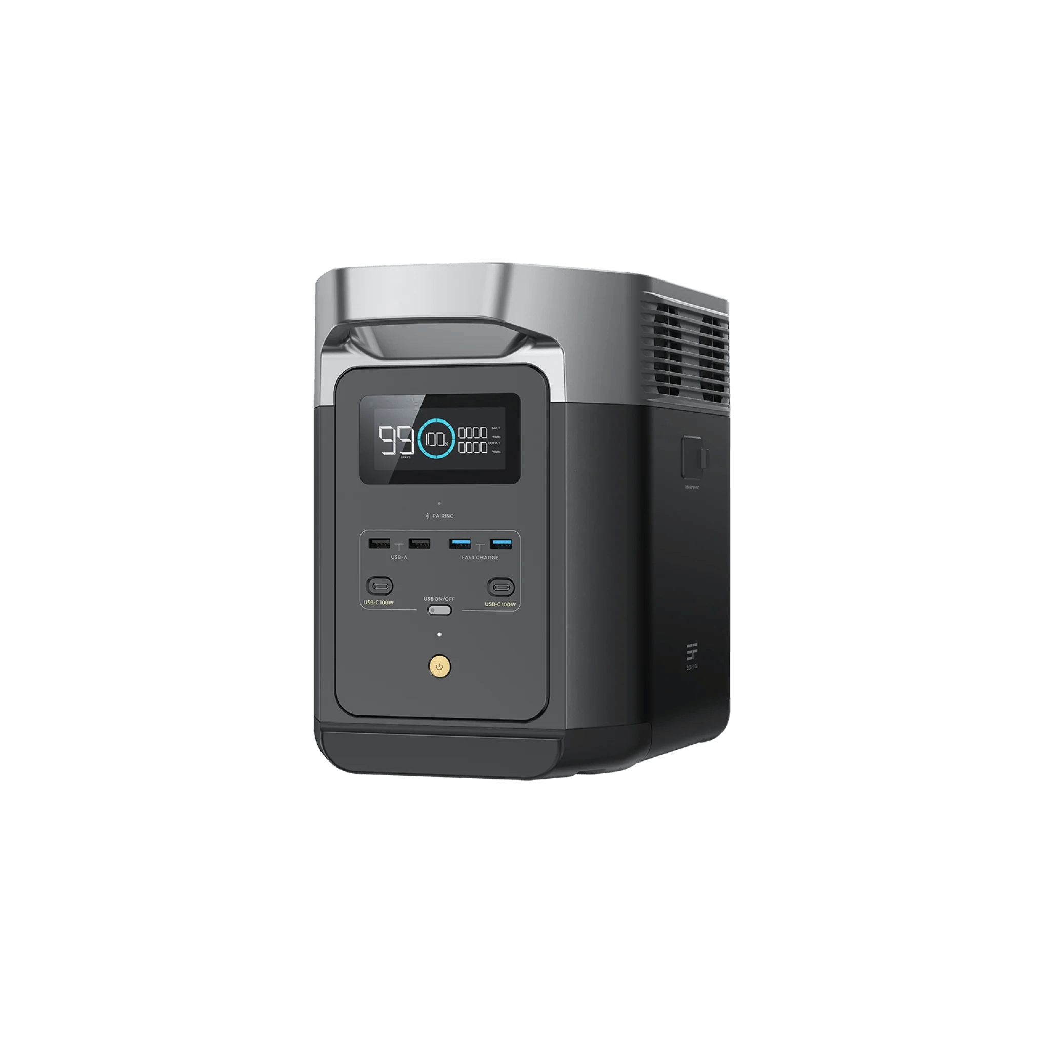EcoFlow DELTA 2 Portable Power Station with Extra Battery - 2048Wh Capacity, 1800W Output, 100W Solar Panel Kit - Solar Generator for Home Backup, Camping, RV & Emergency Power Supply
