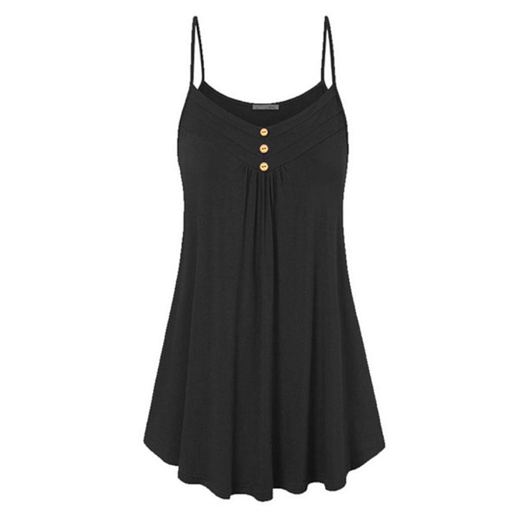 Kinsaiy Women's Mini Summer Dress - Sexy Spaghetti Strap V-Neck Swing Sundress, Sleeveless Camisole for Plus Size | Perfect for Beach, Vacation & Date Night