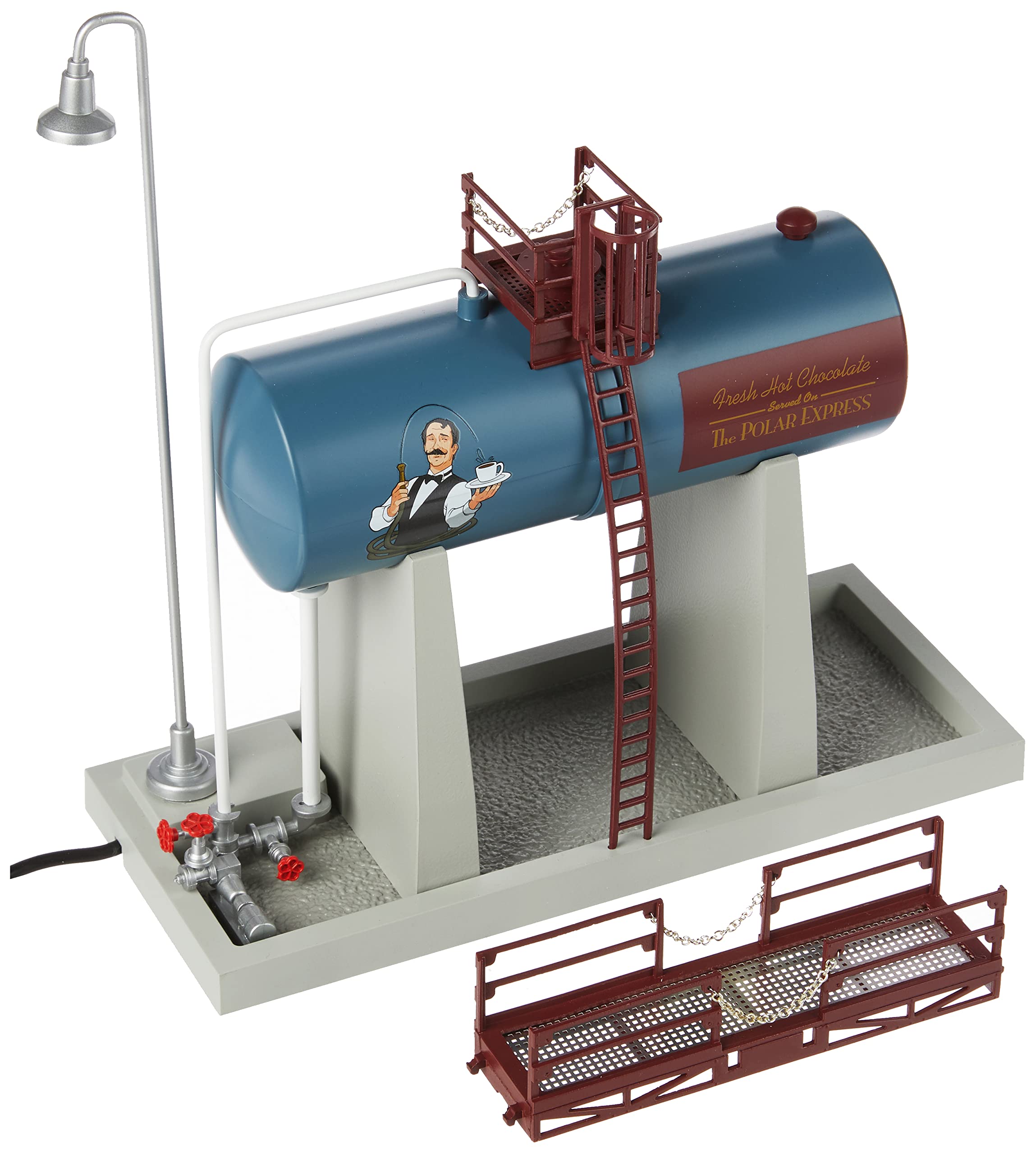 The Polar Express Elevated Oil Tank - High-Quality Train Model Accessory for Collectors & Hobbyists | Perfect for Christmas Decor, Holiday Displays & Railroad Scenes