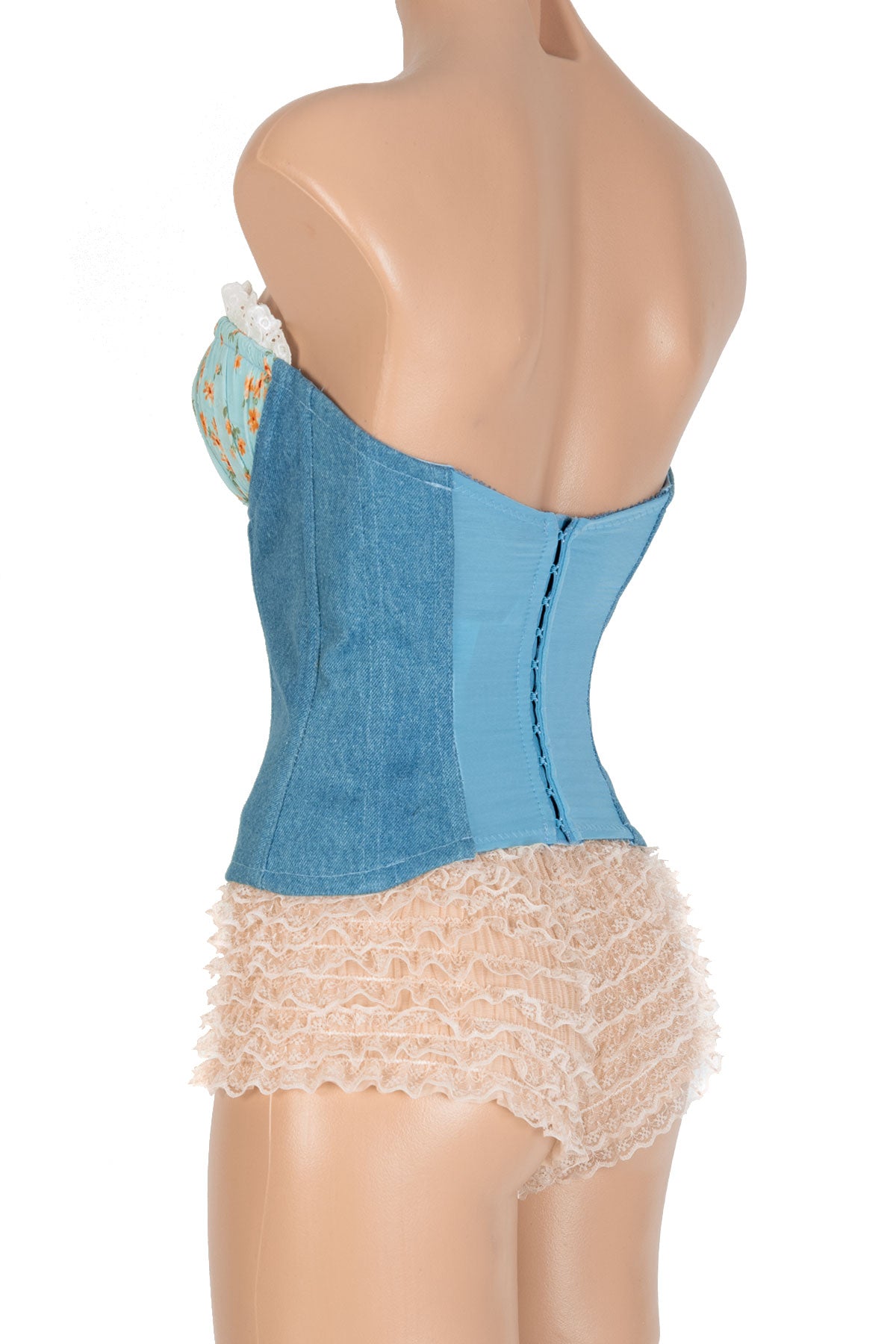 Bridgette Lace Up Corset Top - Women's Fashion Body Shaper for Waist Training & Shapewear - Perfect for Weddings, Cosplay and Burlesque Outfits