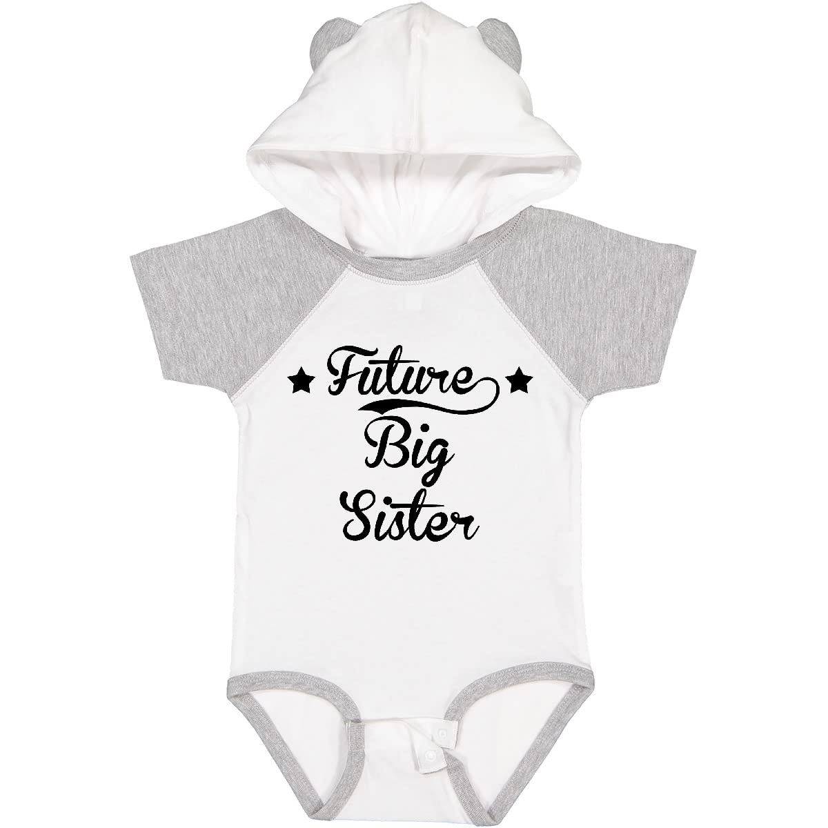 Inktastic Future Big Sister Baby Bodysuit - Cute & Comfortable Cotton Onesie for Toddlers - Perfect Sibling Announcement Gift for New Big Sisters