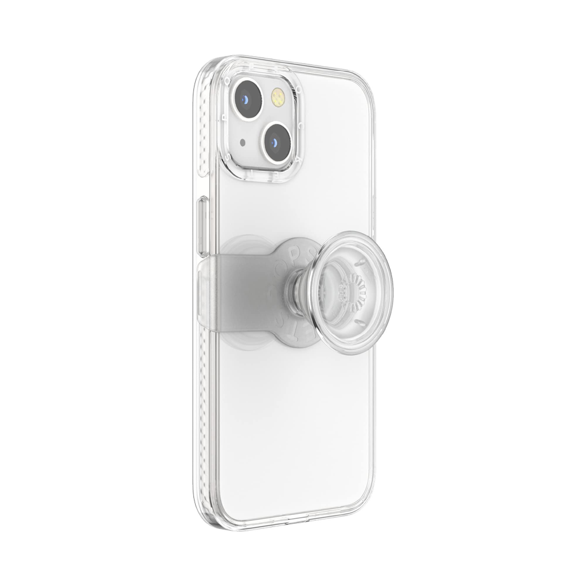 PopSockets Clear iPhone 13 Case with Grip & Slide - Protective Phone Cover with Secure Hold for iPhone 13 - Perfect for Hands-Free Use, Selfies, and Everyday Protection