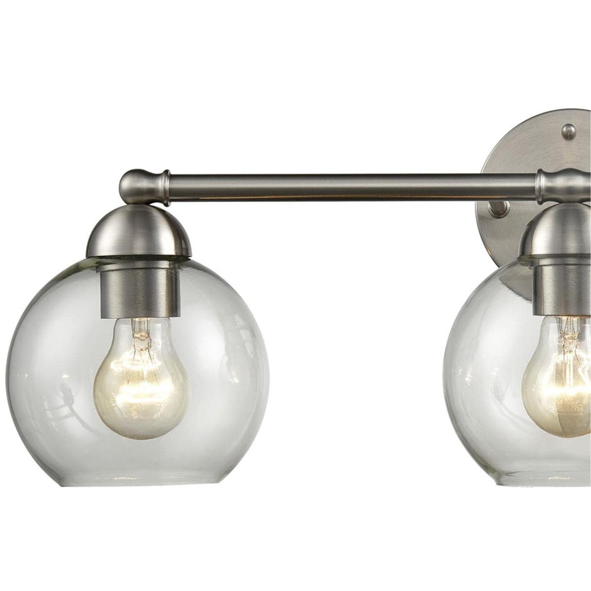 ELK Lighting CN280312 Brushed Nickel Bathroom Vanity Light - Perfect for Modern Home Decor, Spa-Like Ambiance & Makeup Application
