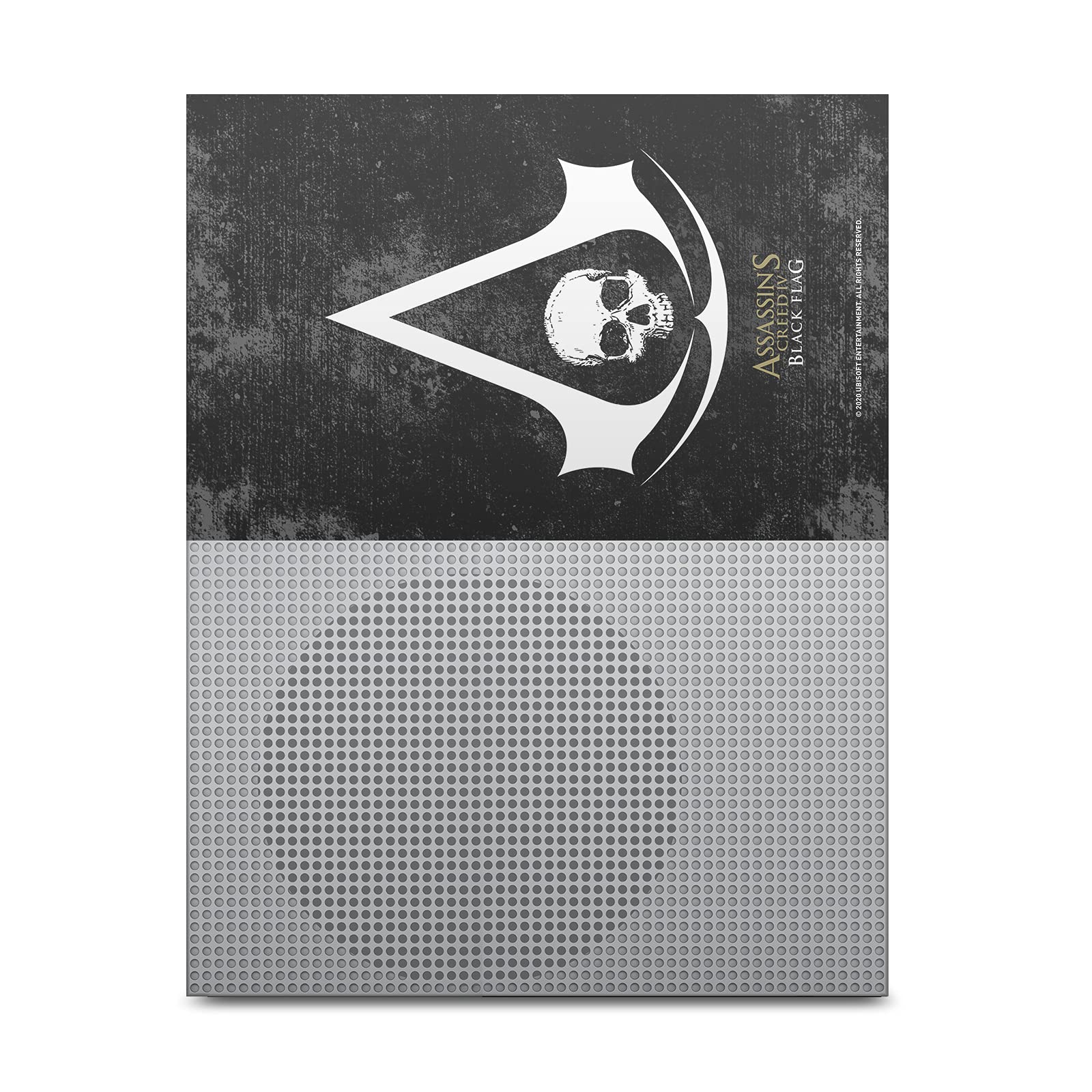Official Licensed Assassin's Creed Grunge Black Flag Vinyl Skin Decal Sticker - Compatible with Xbox One S Console & Controller Bundle - Perfect for Gaming Setups & Console Customization