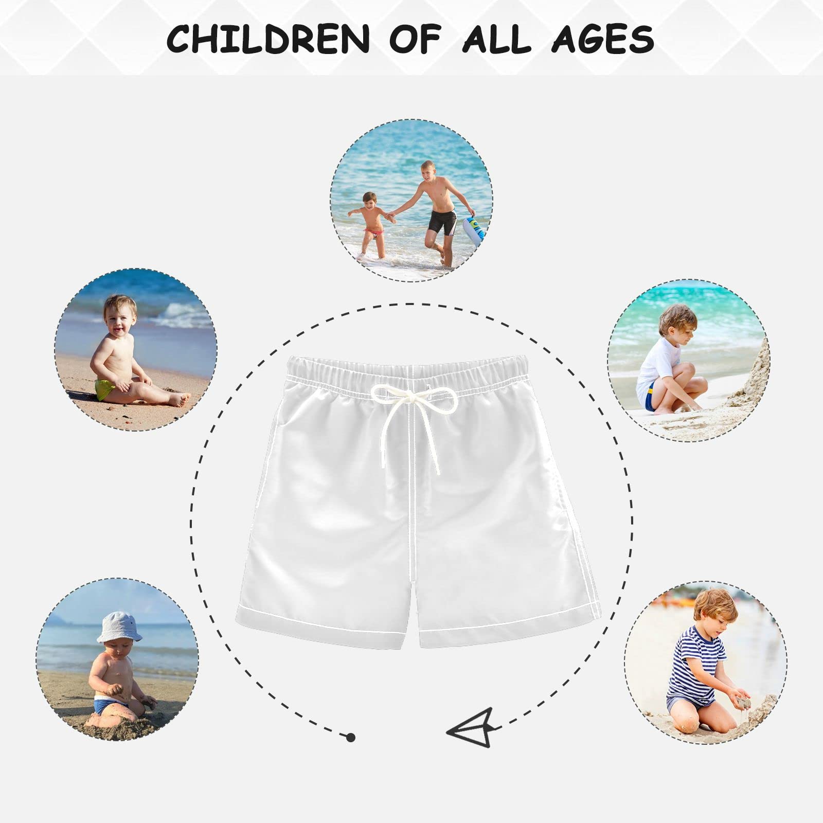 **Wusikd Boys' Swim Trunks with Drawstring - Quick Dry Toddler Swim Shorts for Beach, Pool & Summer Vacation - Hawaii Style Bathing Suit for Kids (Size 2T)**    *(Perfect for beach trips, pool parties, summer vacations, and water play!)*