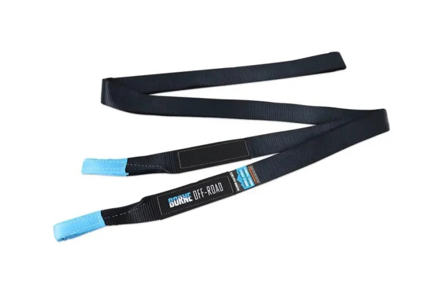 Borne Off Road Tow Strap 3in x 20ft - Heavy Duty Recovery Strap for Trucks, Jeeps & SUVs - Perfect for Off-Roading, Towing & Emergency Vehicle Recovery