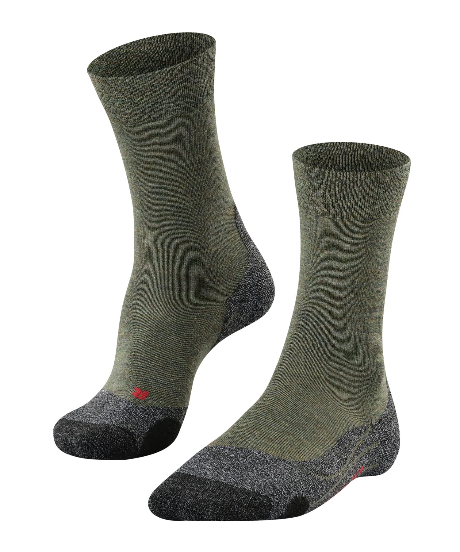 FALKE Men's Trekking 2 Melange Hiking Socks - Ivy Green for Outdoor Adventures & Mountain Climbing