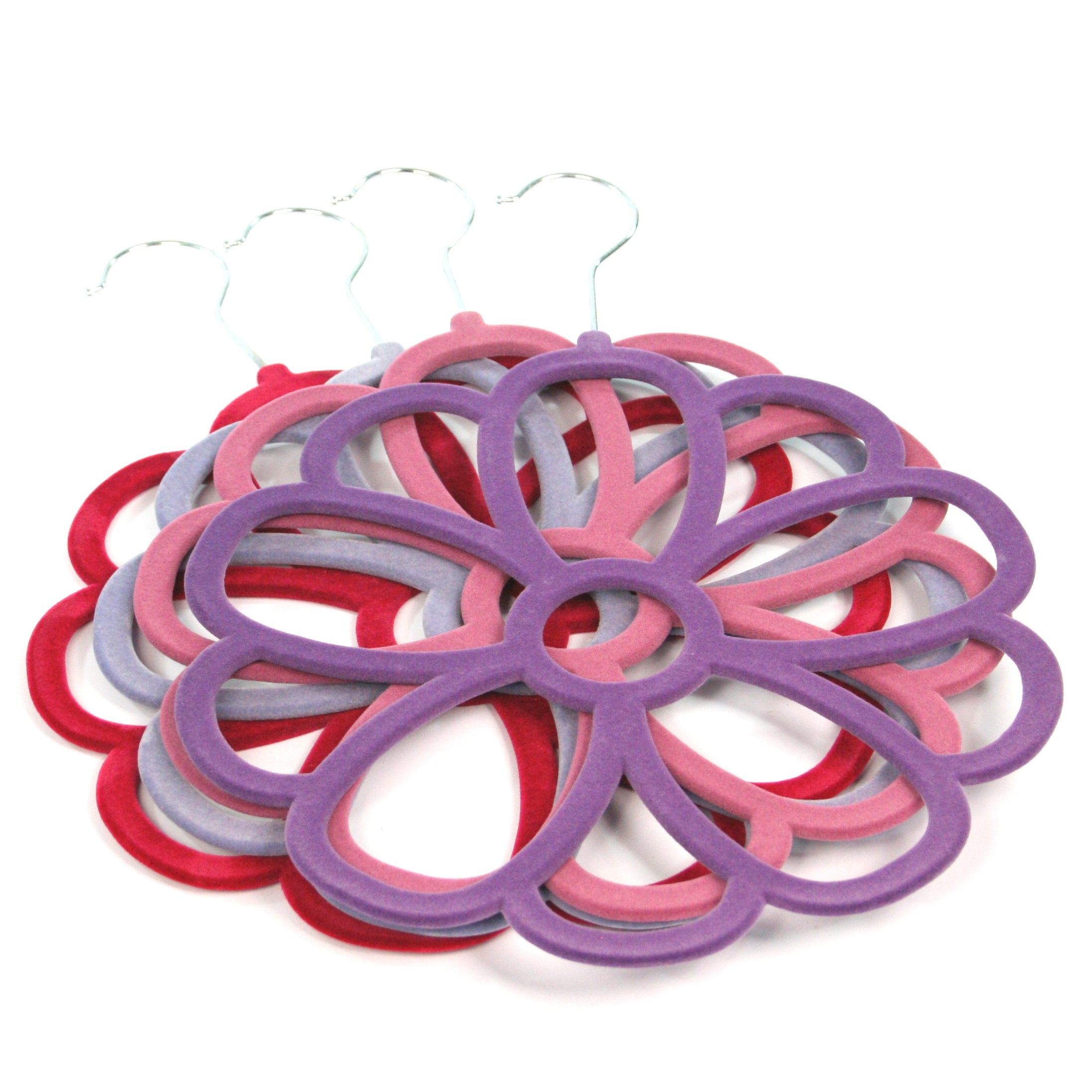 Floral Scarf Hanger - Elegant Wall-Mounted Organizer for Scarves, Shawls & Accessories - Perfect for Bedroom, Closet & Entryway Decor