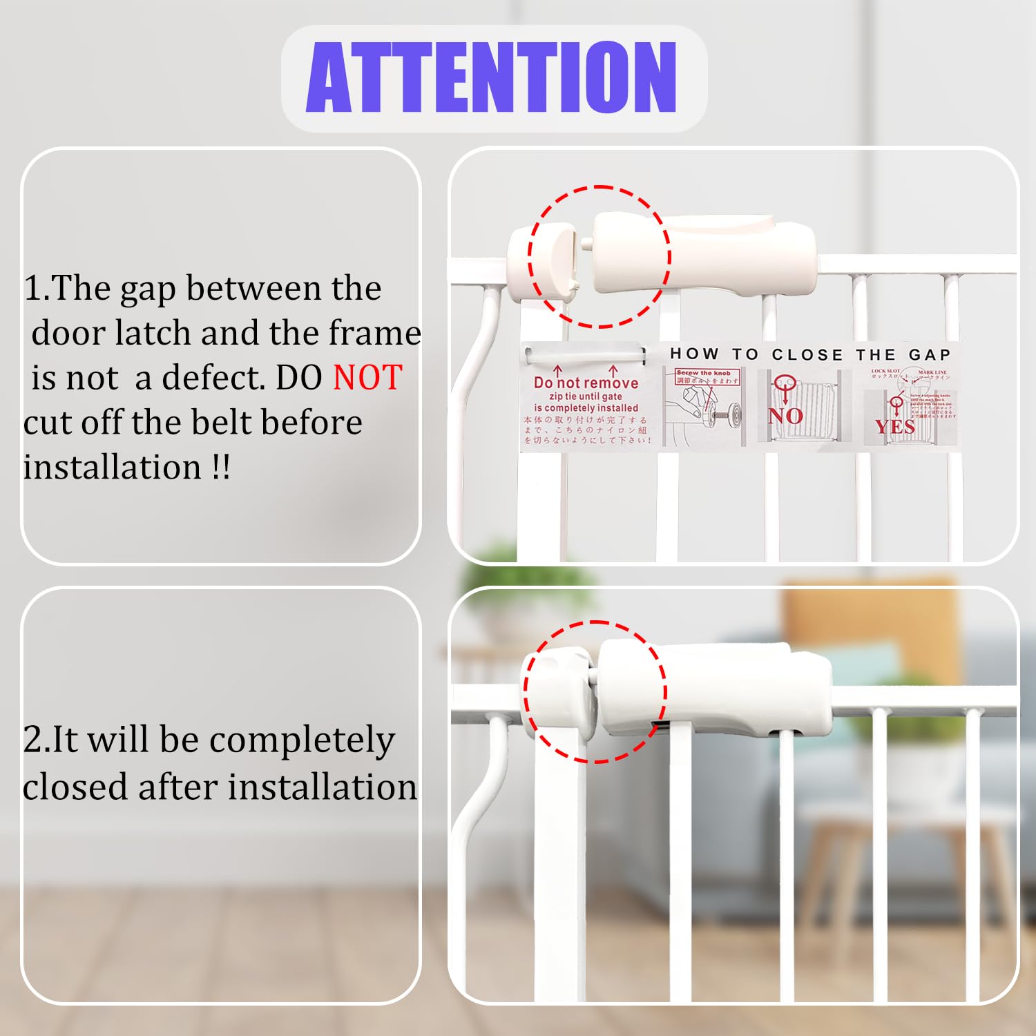 Extra Wide 57.5-62 Inch Pressure Mounted Baby Gate for Stairs & Doorways - No Drill Installation, Safety Gate for Toddlers, Kids & Pets - Perfect for Homes with Stairs, Hallways & Wide Openings