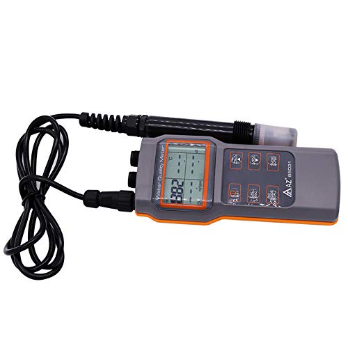 AZ86031 Water Quality Meter - Dissolved Oxygen, pH, Conductivity, Salinity & Temperature Tester | Perfect for Aquariums, Pools, Hydroponics & Environmental Testing