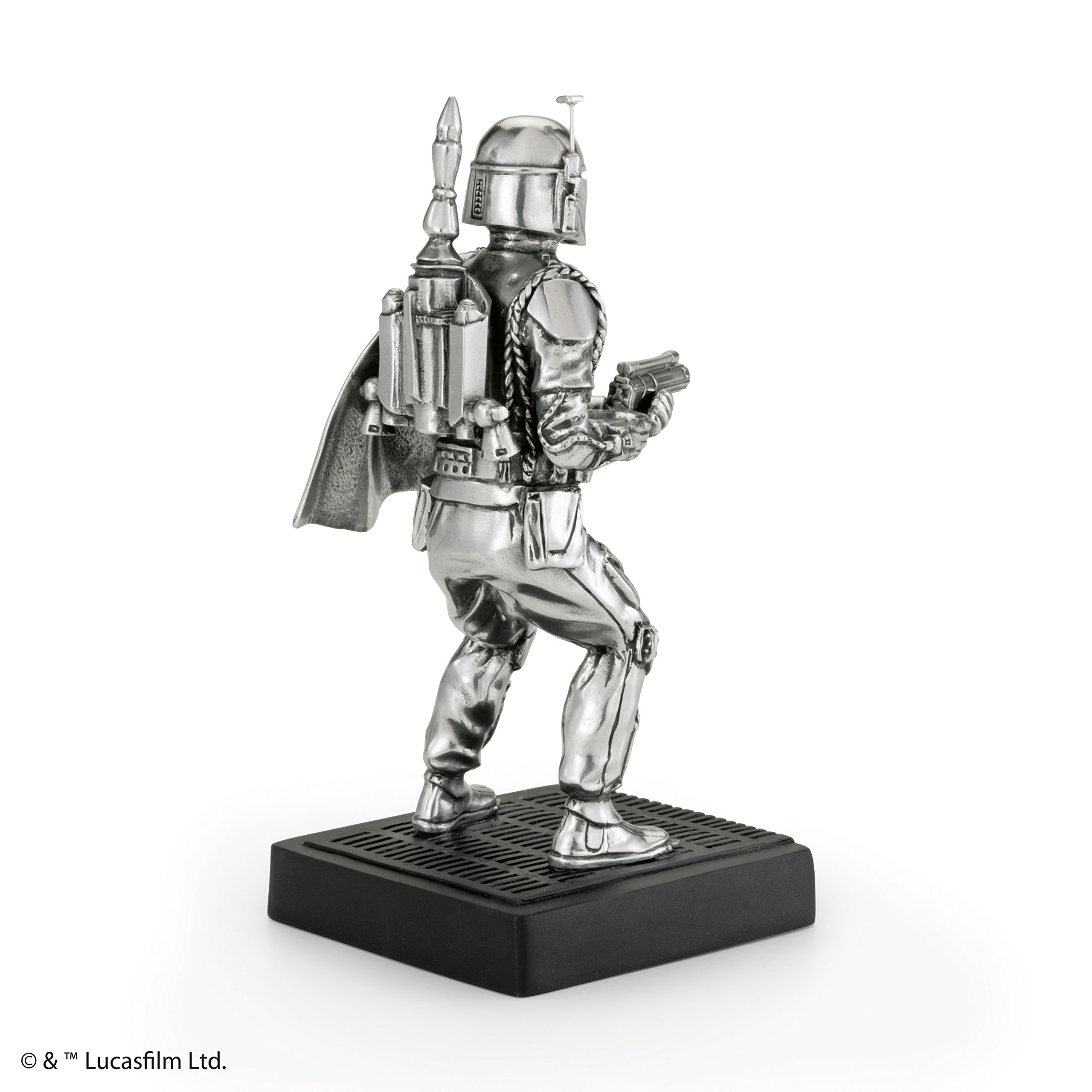 Royal Selangor Handcrafted Star Wars Boba Fett Pewter Figurine - Collectible Gift for Fans, Home Decor & Office Display