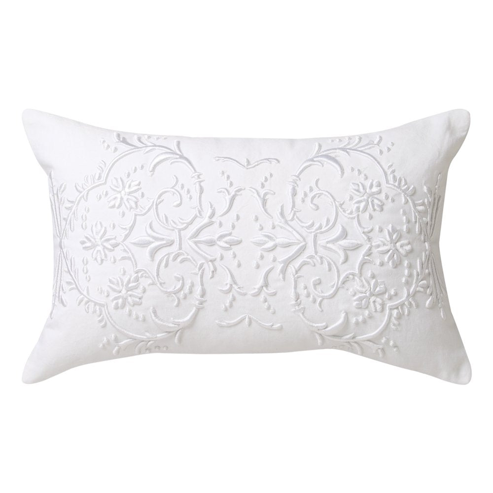 Private Collection Hastings White Filled Decorator Cushion - Soft Luxury Throw Pillow for Sofa, Bed & Home Decor - Perfect for Living Room, Bedroom & Nursery
