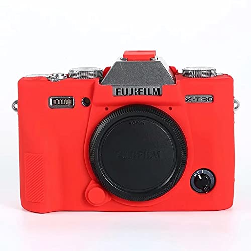 Durable Silicone Protective Case Cover for Fujifilm X-T30 XT30 XT 30 Mirrorless Digital Camera - Shockproof & Scratch Resistant (Red) - Perfect for Travel, Outdoor Photography & Everyday Use