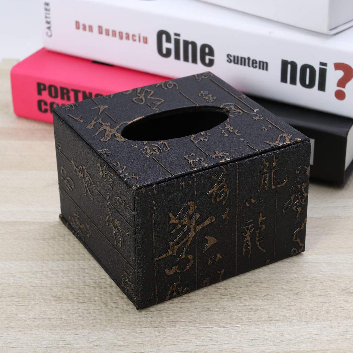 Bamboo Square Tissue Box Holder - Stylish Napkin Dispenser for Home, Office & Restaurant Decor