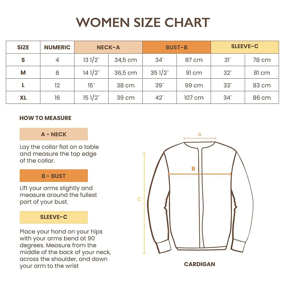 Premium Alpaca Wool Cardigan for Women - Soft & Warm Gamboa Sweater - Cozy Winter Pullover for Casual Outfits & Office Wear