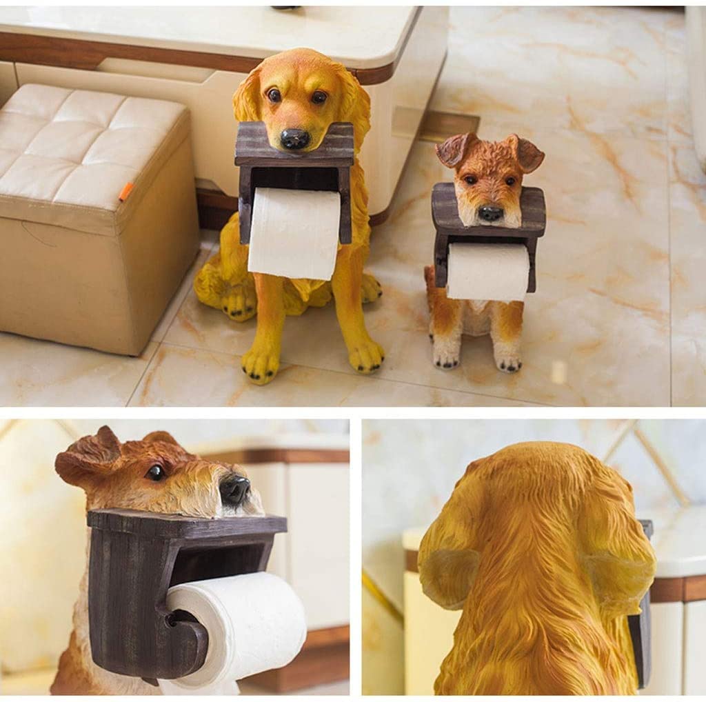 Cartoon Animal Toilet Paper Holder - Funny Bathroom Tissue Dispenser with Free Punching Design, Paper Towel Roll Stand for Home Decor (Perfect for Kids' Bathroom, Nursery, or Playroom)