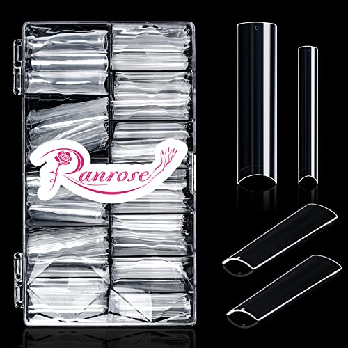 600PCS Clear 3XL C Curve Tips