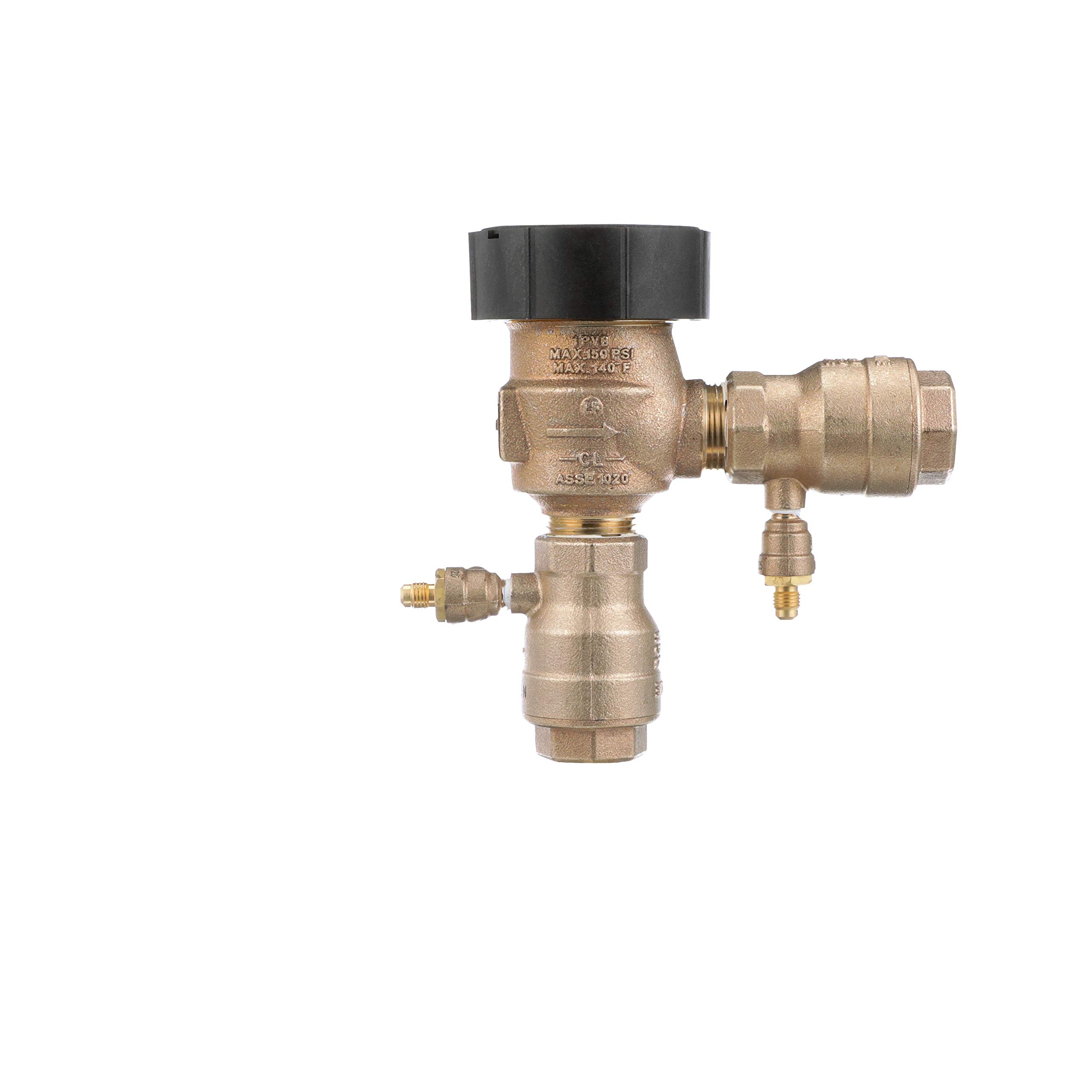 1 in Anti-Siphon Pressure Vacuum Breaker with Quarter Turn Shutoff & Tee Handles - Irrigation Backflow Preventer for Lawn Sprinkler Systems & Outdoor Watering