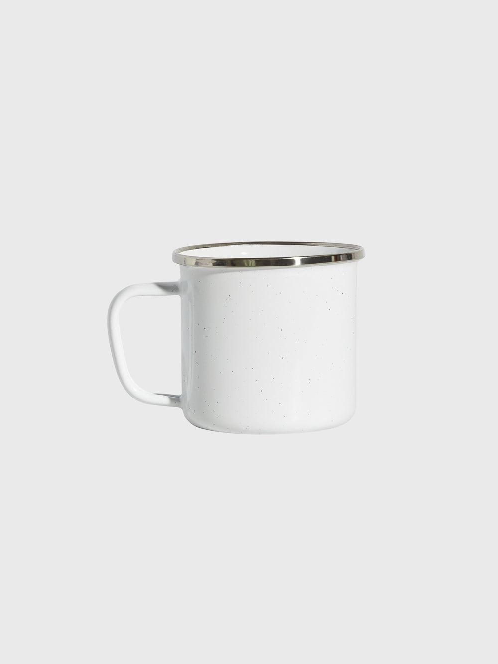 Barry's White Campfire Mug - 13oz Enamel Coffee Cup for Outdoor Camping, Hiking & Picnics - Durable & Lightweight