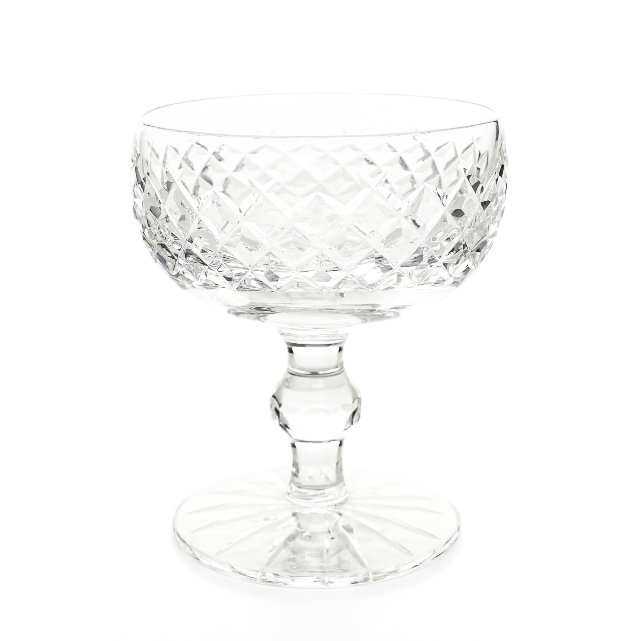 Waterford Crystal Boyne Coupe Champagne & Dessert Glasses - Set of 8 Elegant Stemware for Wedding Toasts, Anniversary Celebrations & Fine Dining