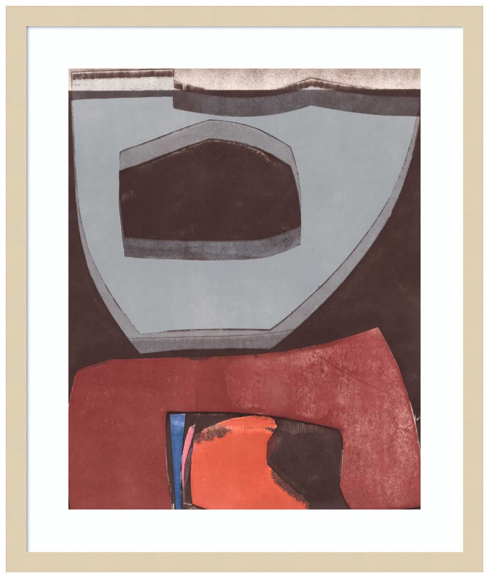 Amanti Art Framed Abstract Wall Art Print 25x21 Istanbul 12 by Rob Delamater - Modern Contemporary Decor Poster Painting for Living Room, Bedroom, Office - Perfect for Home & Office Decor, Gift Idea