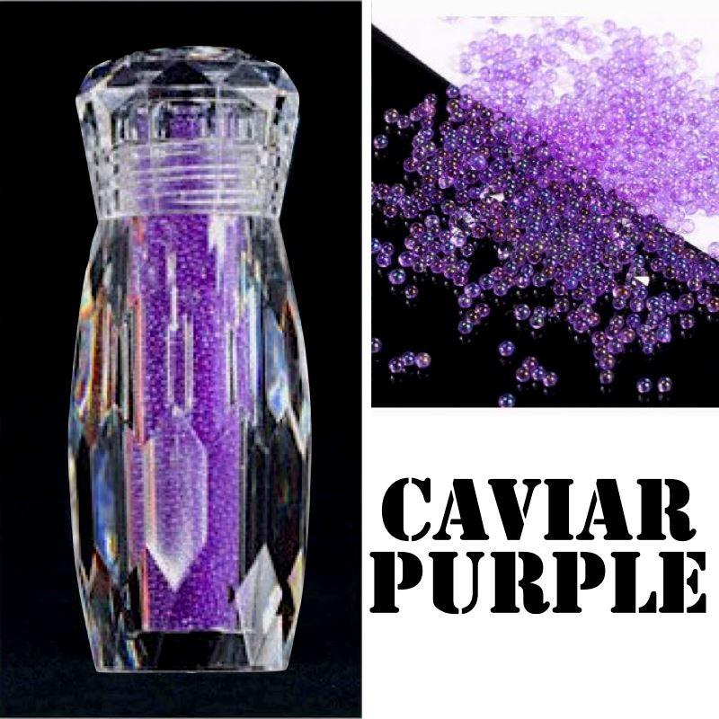 Purple Caviar Beads
