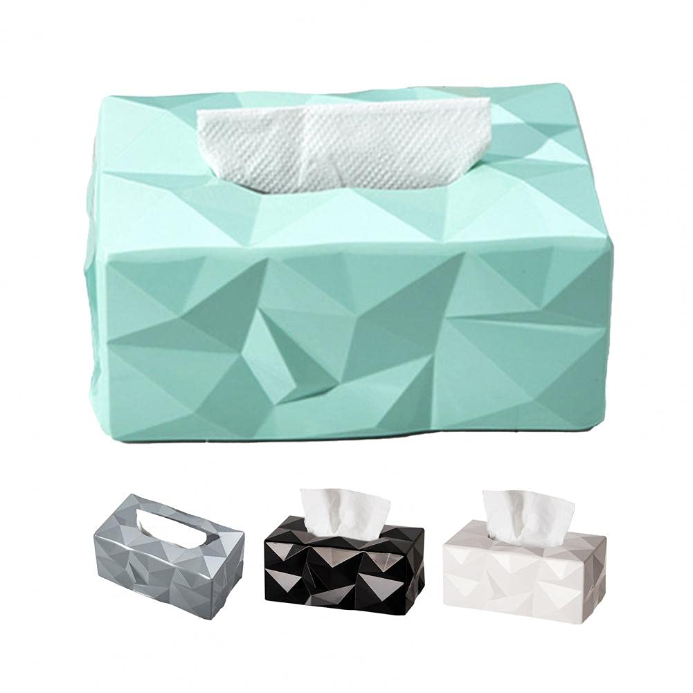 Nordic Style Waterproof Melamine Tissue Box Cover - Rectangle Desktop Storage Organizer for Home & Office | Durable & Wear-Resistant | White   Perfect for living rooms, bedrooms, offices and bathrooms - keeps tissues dry and adds stylish decor to any space.