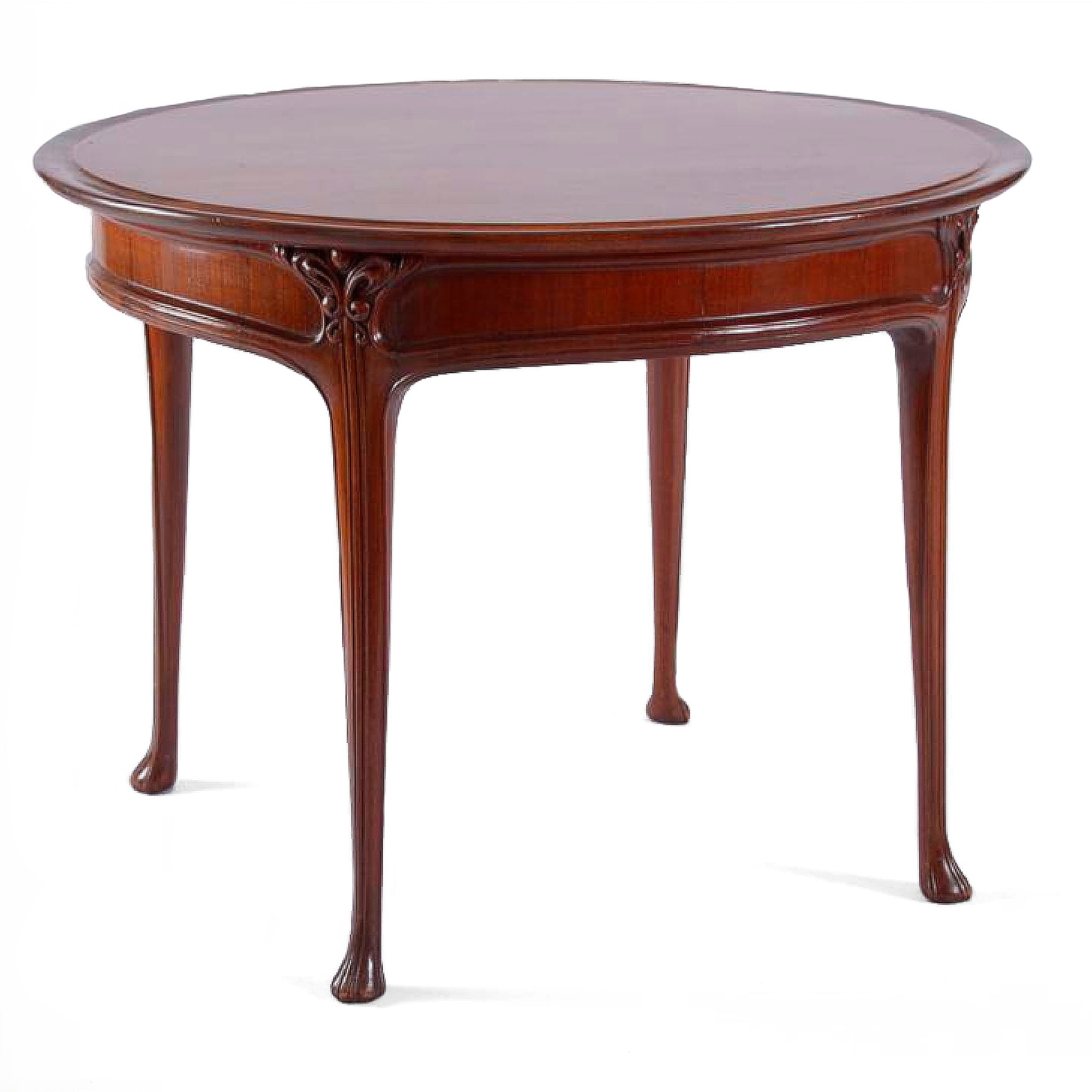 Edouard Colonna Mahogany Side Table - Vintage Wooden End Table for Living Room, Bedroom, or Office - Handcrafted Solid Mahogany Furniture with Classic Design