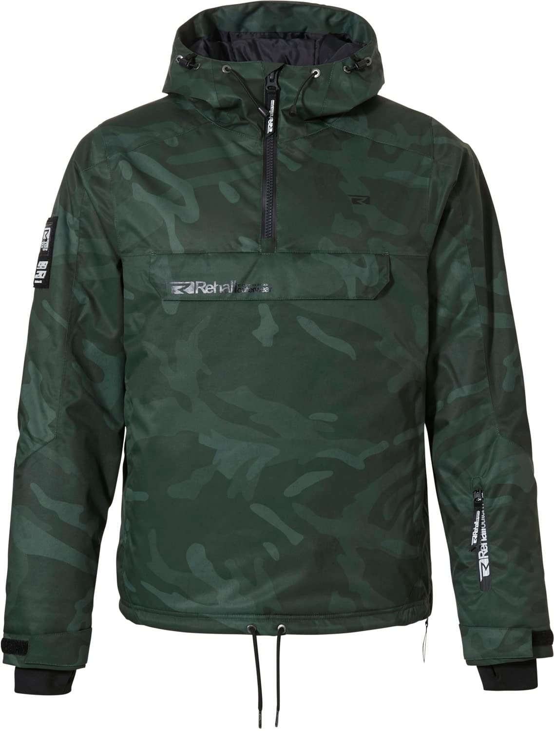 Rehall Logan Anorak Snowboard Jacket for Men - Waterproof Winter Jacket with Hood for Skiing, Snowboarding & Outdoor Activities