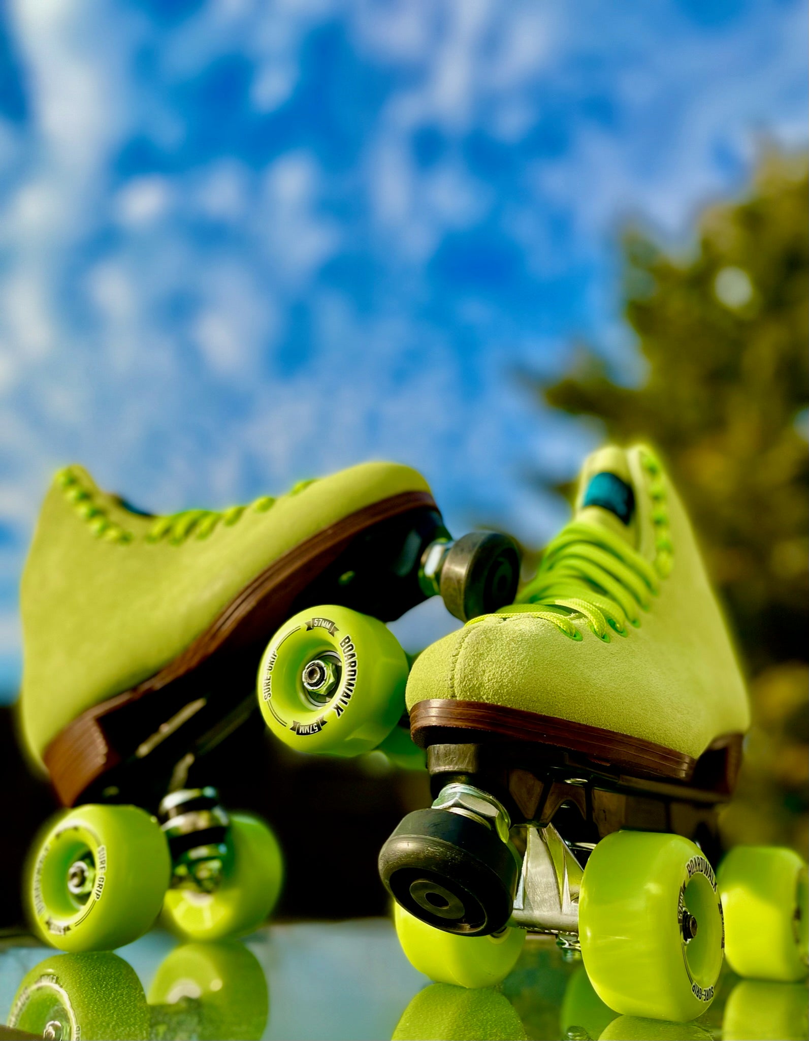 Sure Grip Boardwalk Roller Skates for Women & Men - Outdoor & Indoor Quad Skates with Lightweight Aluminum Plate - Perfect for Rinks, Parks, and Roller Derby