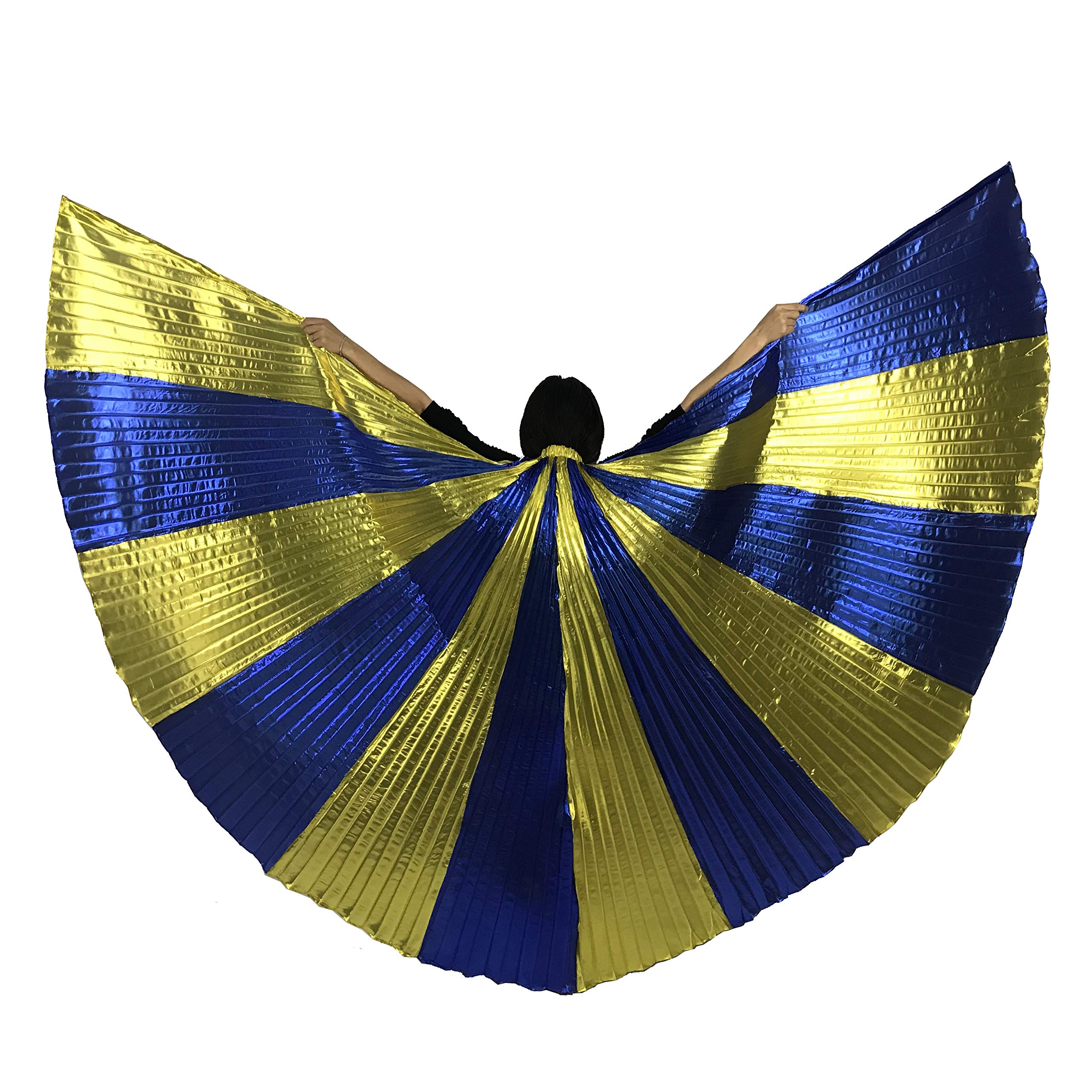 Professional Belly Dance Isis Wings with Sticks - Adult Performance Costume Angel Wings for Halloween, Carnival & Stage Shows | Perfect for Belly Dancers, Cosplay & Themed Parties