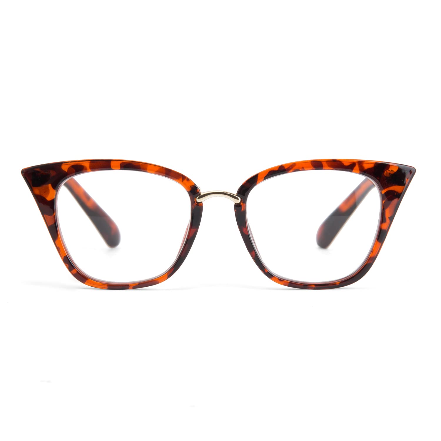 3 Pack Stylish Cat Eye Reading Glasses for Women - Fashionable Blue Light Blocking Readers for Office, Reading & Computer Use