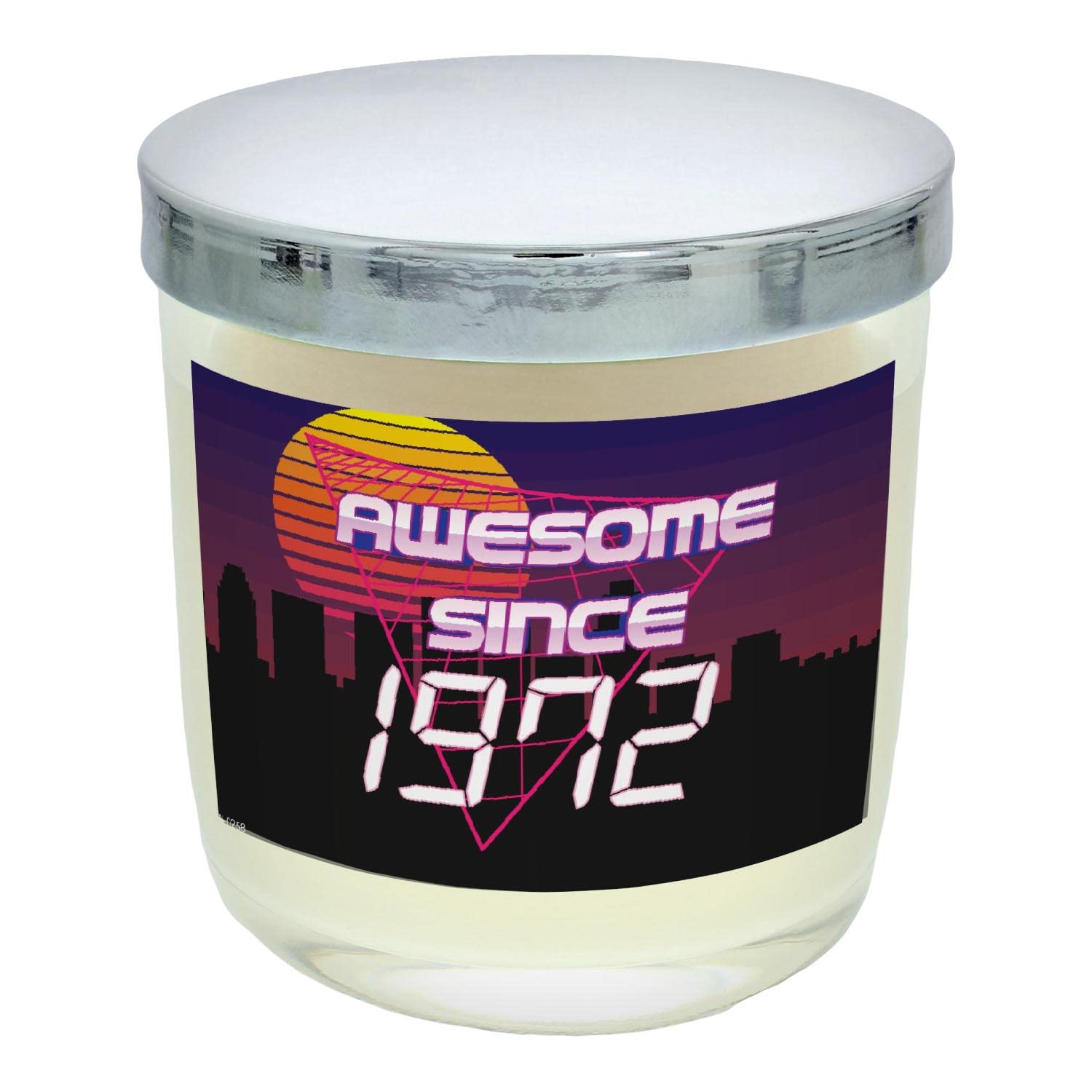 ThisWear 50th Birthday Gifts for Women - Awesome Since 1972 Scented Candle in Apple Jar - Perfect for Milestone Celebrations, Party Decor & Thoughtful Presents