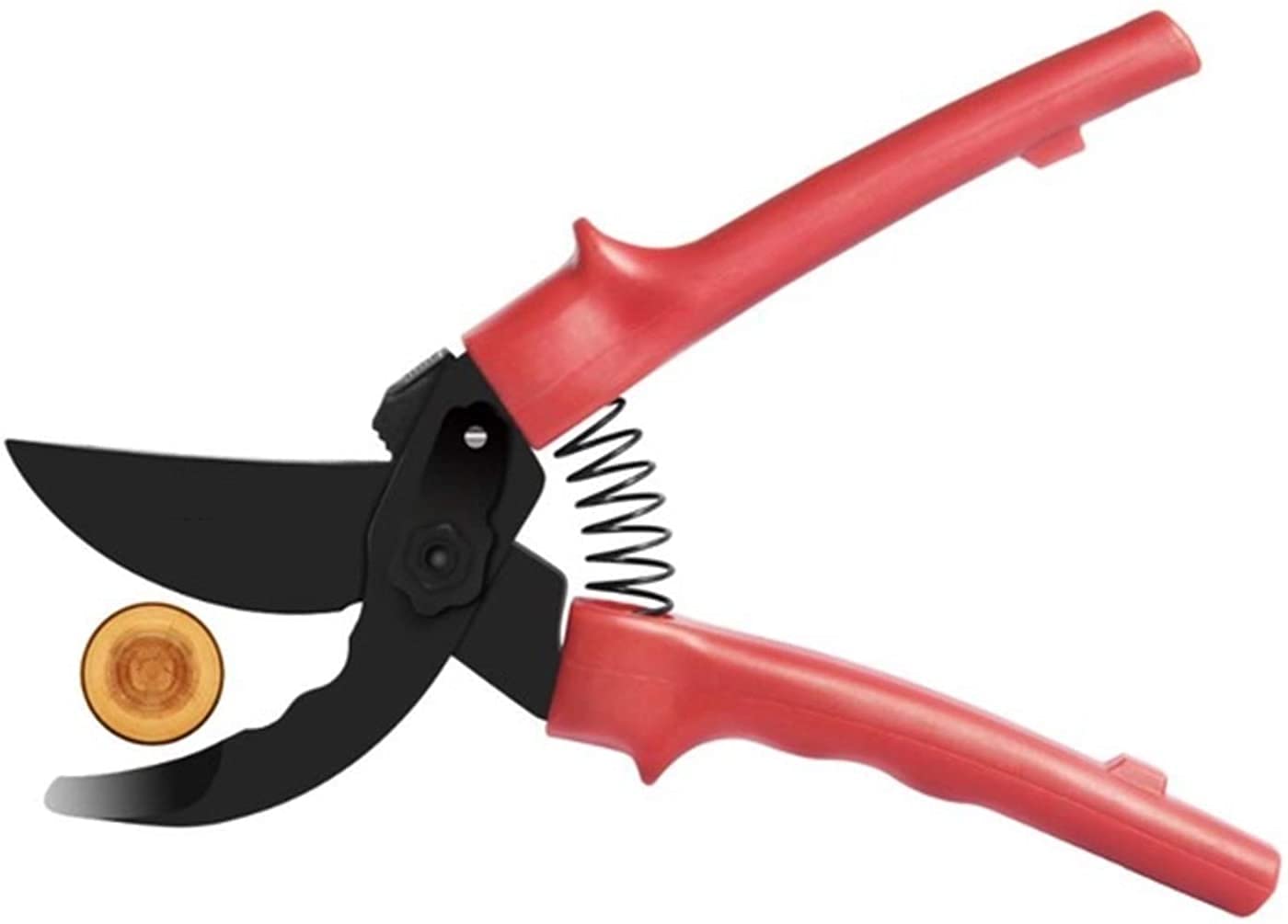 Professional Garden Shears - Sharp Manual Pruning Shears with Hand Guard for Gardening, Landscaping & Trimming - 20.5cm (Red) - Perfect for Shrubs, Flowers & Tree Branches