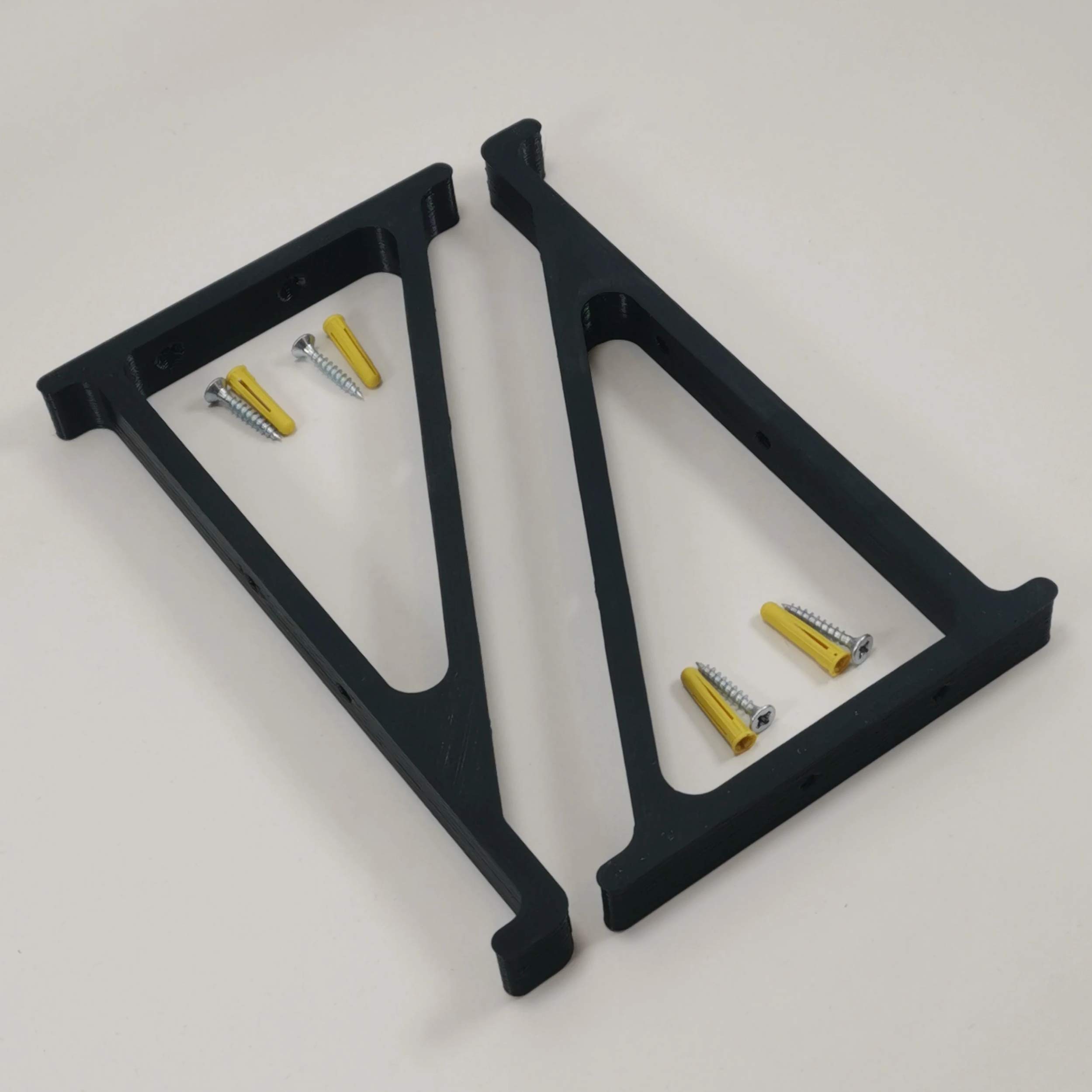 Jabtek Skateboard Wall Mount Shelf Bracket - Convert Your Skateboard into a Floating Shelf - Black 7.75