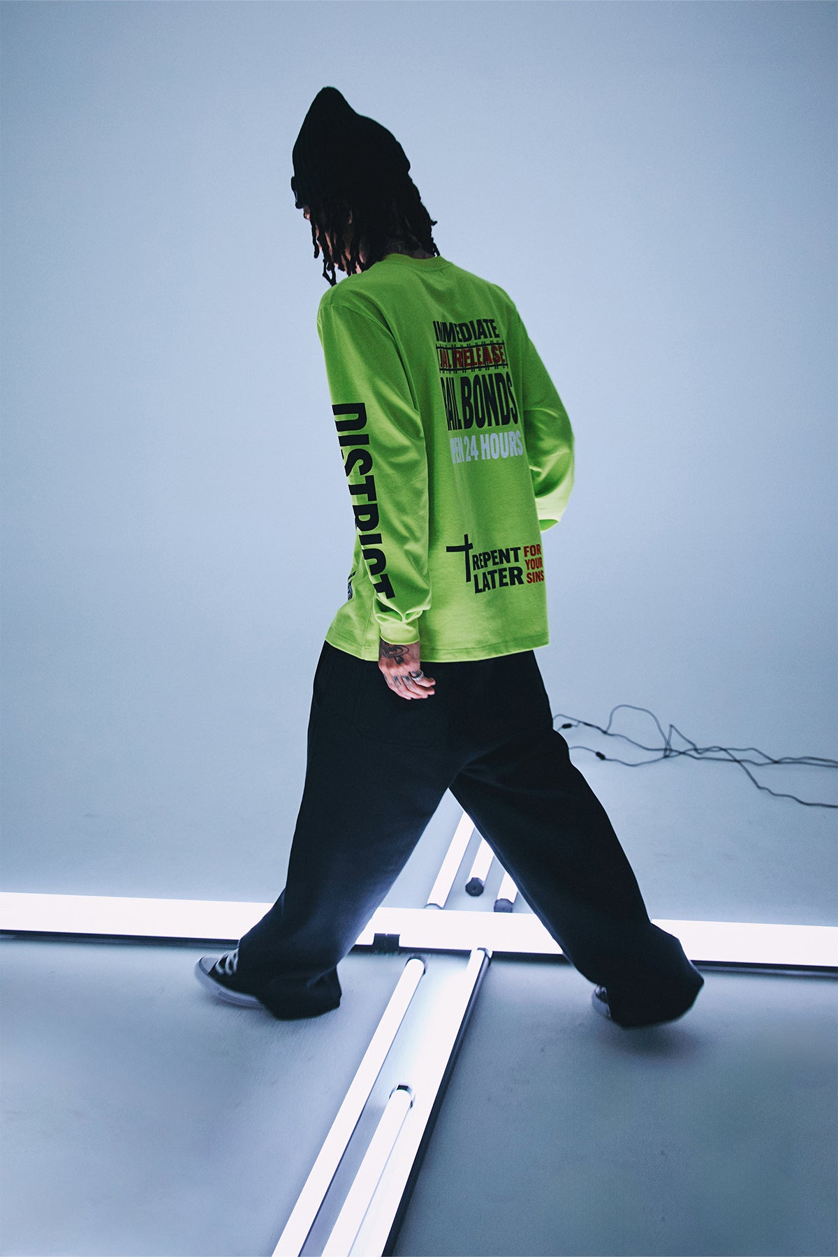 LAWRENCE Long Sleeve T-Shirt | Neon RTA Underground Streetwear | Perfect for Urban Fashion & Nightlife