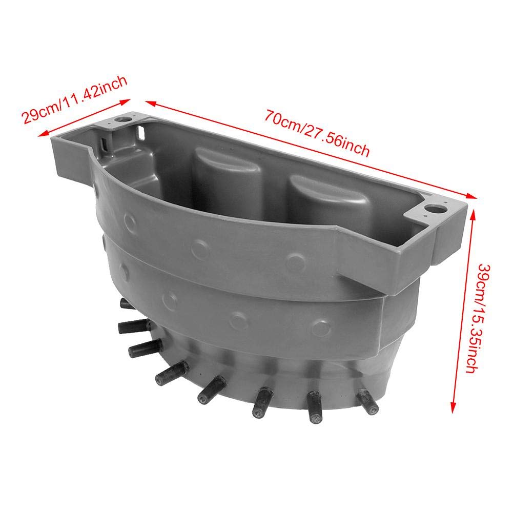**38L High Capacity Plastic Calf Milk Feeder Bucket with 8 Nipples - Durable MP70C Design for Cattle, Sheep & Livestock - Ideal for Farm Feeding & Dairy Operations**