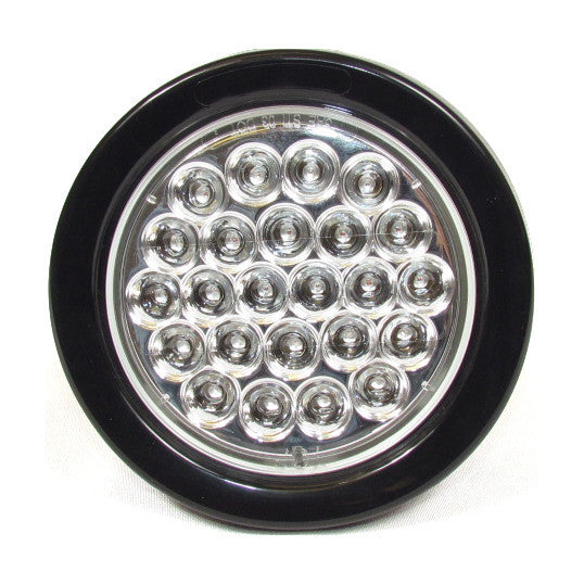 Fortpro 4 Round LED Light Bar with 24 Amber LEDs - Durable Off-Road Lighting for Trucks, Jeeps & ATVs - Perfect for Night Driving, Fog & Hazard Conditions