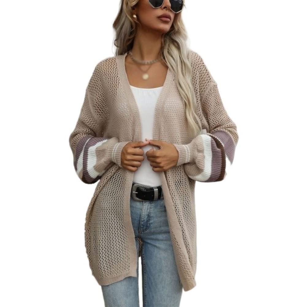 Women's Lightweight Long Cardigan Sweater - Loose Fit Open Front Knit Cardigan for Fall & Spring | Casual Outerwear, Office Wear & Layering Essential