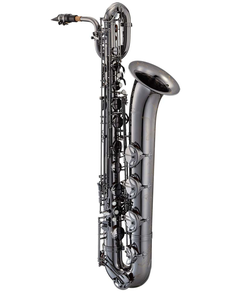 Professional Eb Baritone Saxophone - Antigua Winds PowerBell BS4240 in Black Nickel | Perfect for Jazz Bands, School Ensembles & Professional Performances