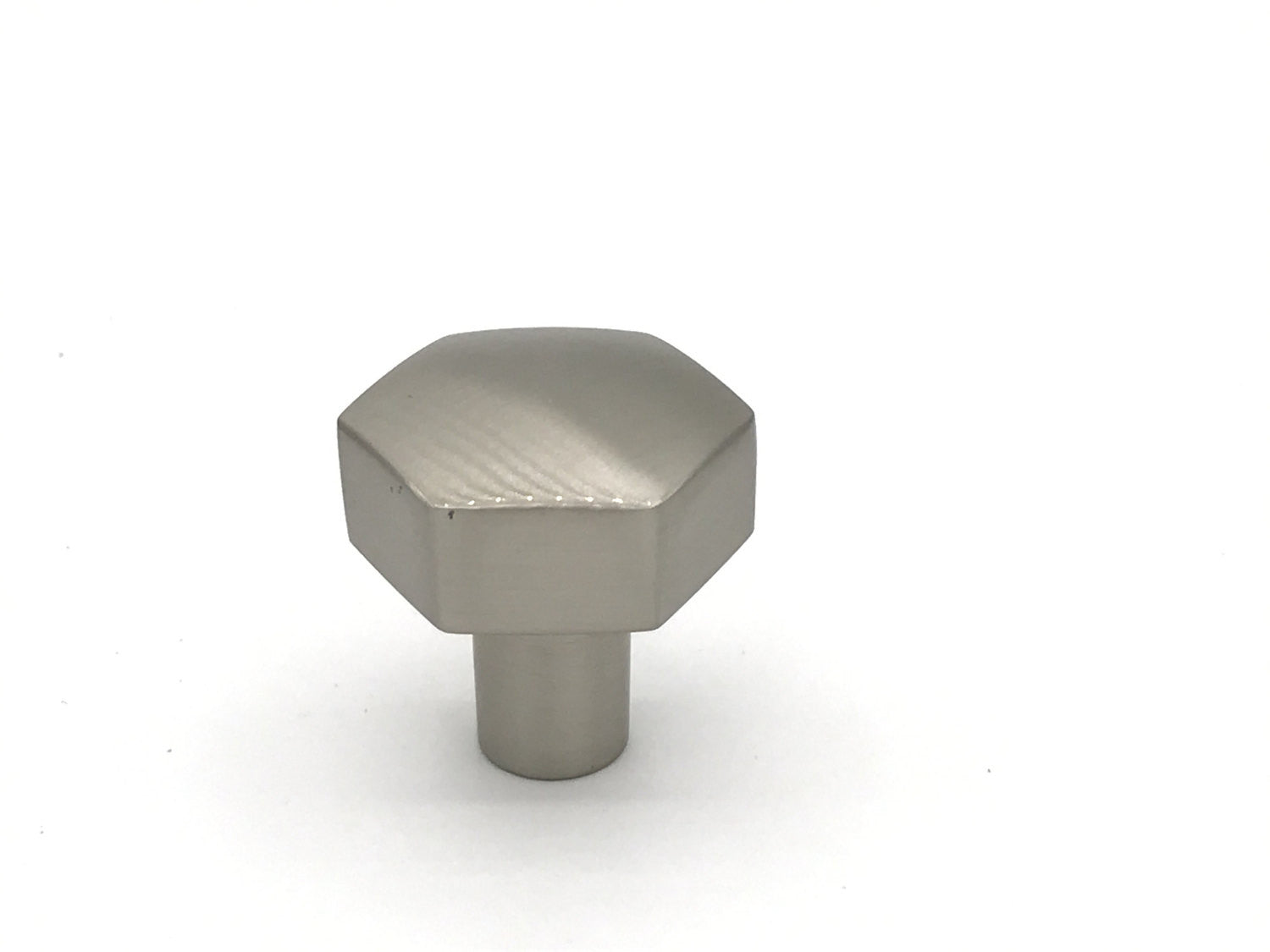 Geometric Satin Nickel Cabinet Knobs and Drawer Pulls - Modern Kitchen & Bathroom Hardware for Cabinets, Dressers, and Furniture (Set of 10) - Perfect for Home Renovation and DIY Projects