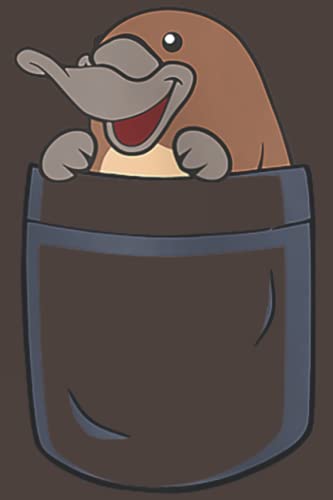 Platypus Themed Pocket Pouch - 6x9 inch Egg-Laying Mammal Zipper Notebook & Daily Planner with 120 Pages - Perfect for School, Office, and Travel Organization