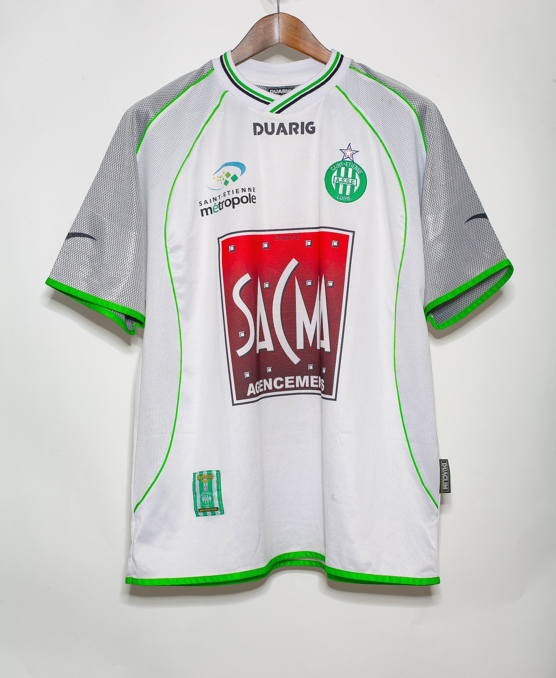 2003-2004 Away St. Etienne Jersey - XL Size - Vintage Soccer Shirt for Fans & Collectors - Perfect for Match Days, Cosplay & Sports Memorabilia Display