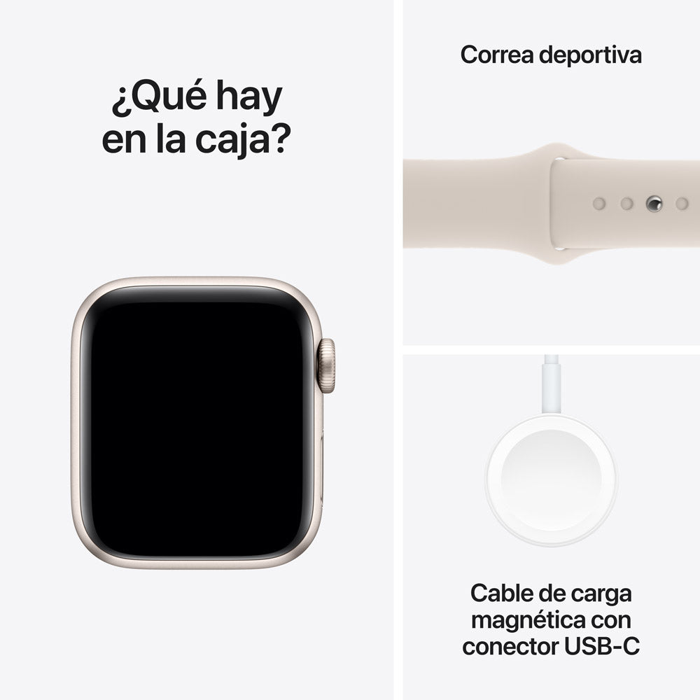 Apple Watch SE GPS + Cellular 40mm (White Aluminum Case, White Sport Band S/M) - Smartwatch for Fitness, Calls & Notifications - Perfect for Running, Swimming & Daily Use